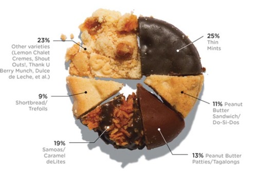 girlScoutCookieSalesPieChart